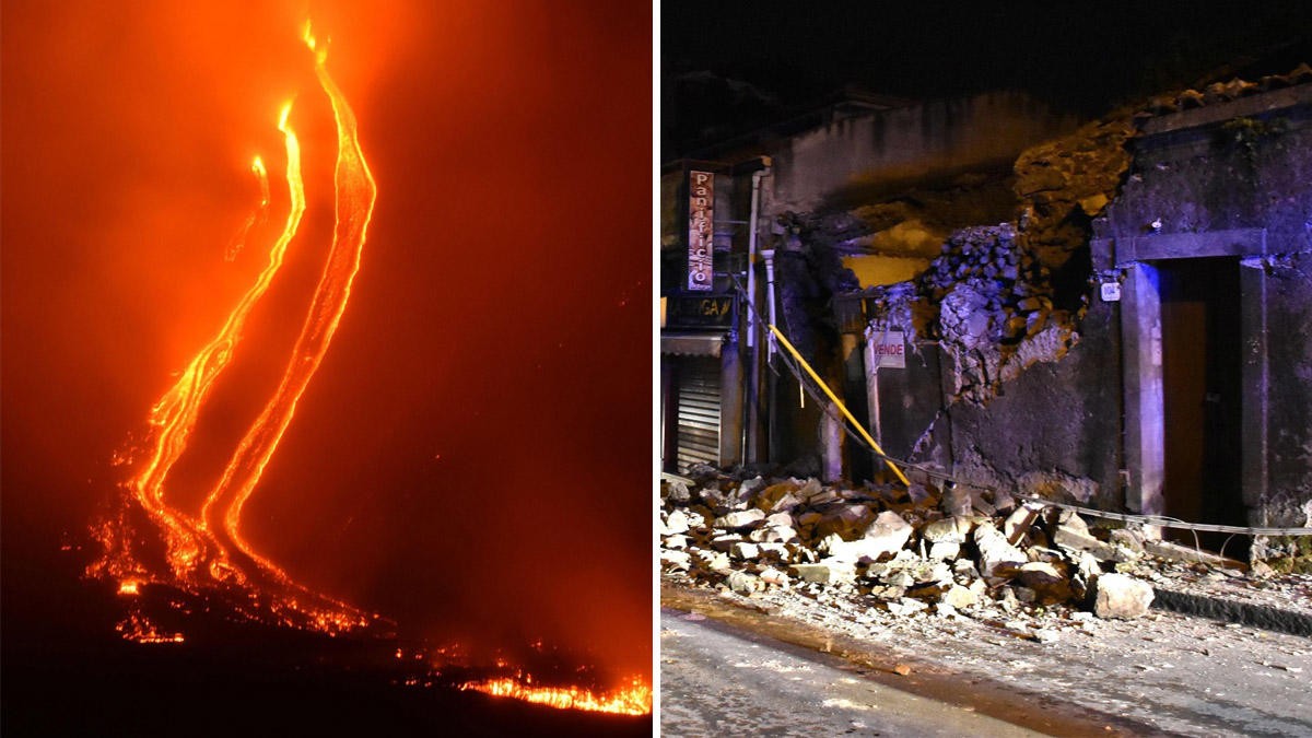 Ríos de lava y 1,000 temblores: erupciona volcán en Italia