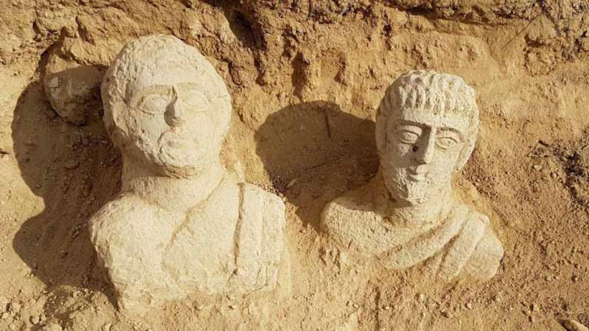 Jerusalén: bustos de 1,700 años expuestos por las lluvias
