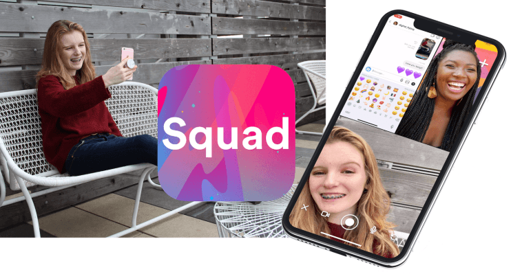 Squad es la nueva aplicación de chat para compartir pantallas que todos copiarán