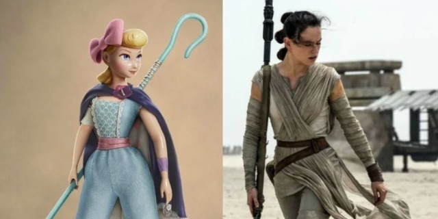 Los aficionados de Disney piensan que Bo Peep de Toy Story 4 se parece a Rey de 'Star Wars'