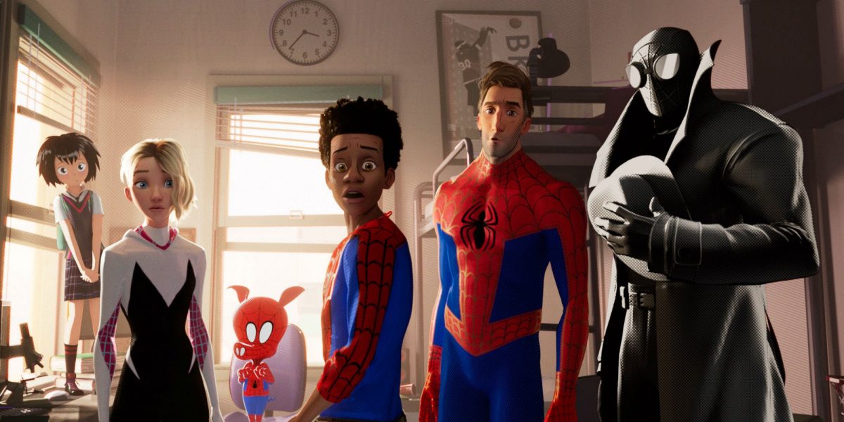 Spider-Man: Into the Spider-Verse Personajes recrean Avengers Shawarma Scene