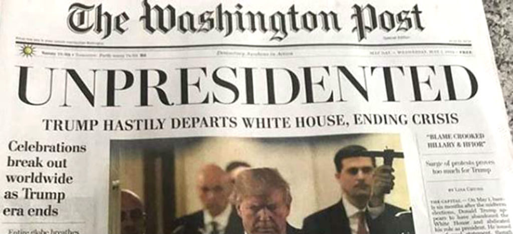 “The Washington Post” desmiente edición falsa que anunciaba renuncia de Trump