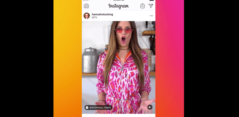 Instagram cree que quieres previsualizaciones de IGTV en tu feed de inicio