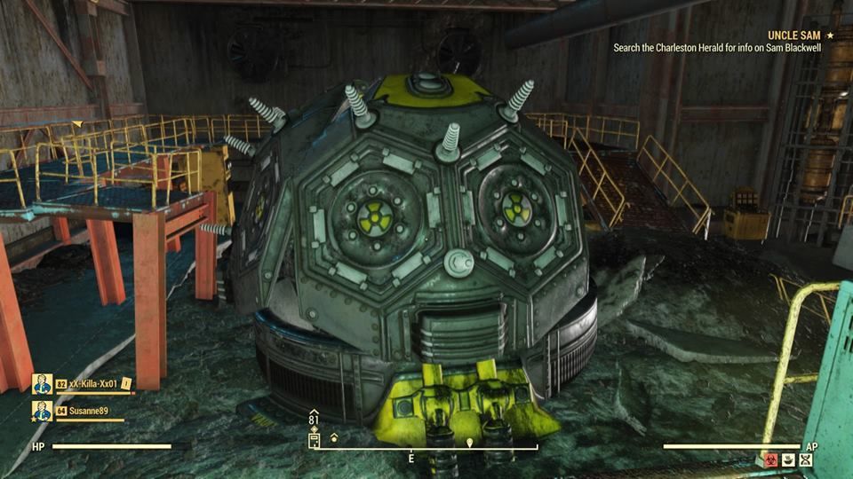 Reactor Nuclear Bethesda Fallout 76 Vault 63