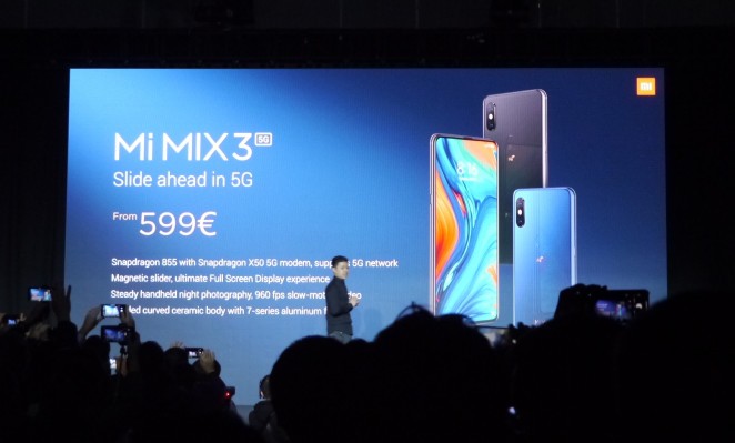 Xiaomi anuncia su primer teléfono 5G, el Mi Mix 3 5G.