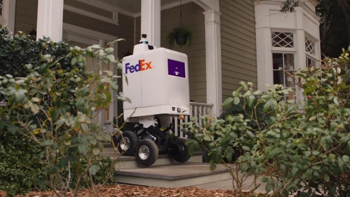 FedEx prueba robot que entrega medicinas y hasta pizza