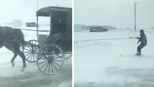 [TLMD - NATL] ¿Quién dijo que los amish no se divierten? Así esquía uno y se hizo viral