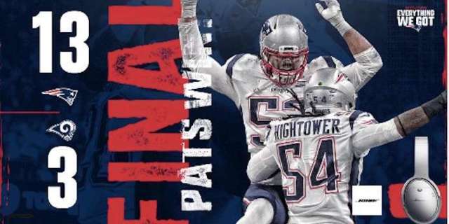 Los New England Patriots ganan el Super Bowl LIII