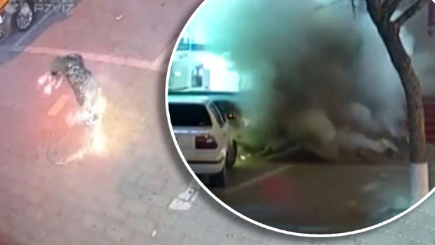 [TLMD - NATL] Captado en video: niño travieso causa tremenda explosión en calle de China
