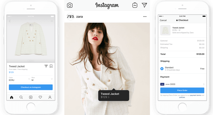 Instagram lanza el pago de compras, cobrando a los vendedores una tarifa