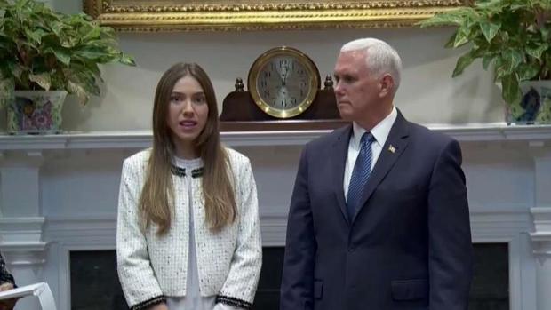 [TLMD - MIA] Mike Pence recibe a la esposa de Guaidó en la Casa Blanca