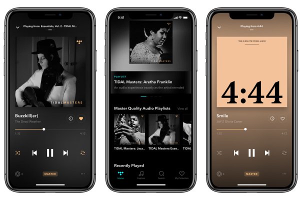 El modo de audio 'Masters' de alta fidelidad de Tidal llega a las aplicaciones iOS