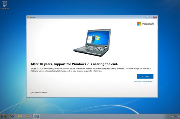 Microsoft advierte a los usuarios de Windows 7 sobre el final inminente de las actualizaciones de seguridad