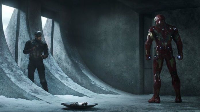 Capitán-América-Guerra civil-Iron-Man-Fight