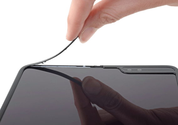 El desmontaje del Samsung Galaxy Fold revela una pantalla "alarmantemente frágil"