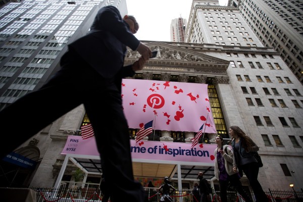 Pinterest abre un 25% en su primer día de trading.