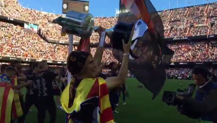 Mestalla celebra la Copa del Valencia