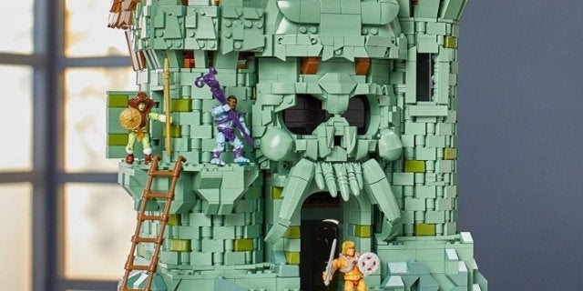 Obtén el juego de juego Grayskull de He-Man Mega Construx Probuilder Castle un mes antes