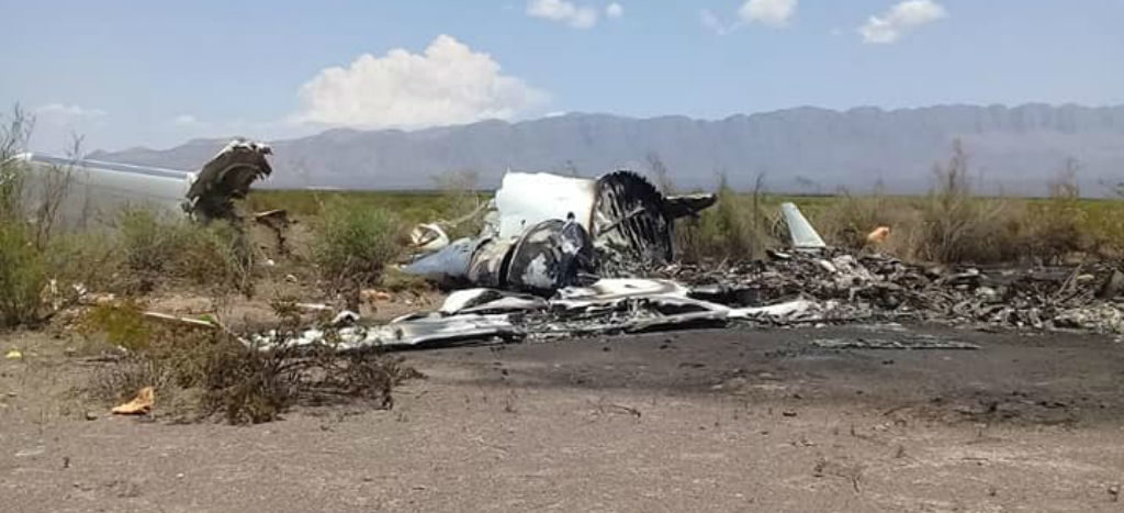 Concluye rescate de cuerpos de las 13 víctimas de avión que se desplomó en Coahuila; quedaron calcinados