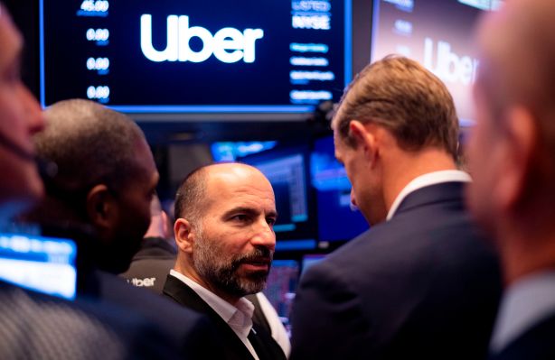 El primer día de Uber como empresa pública no fue tan bien