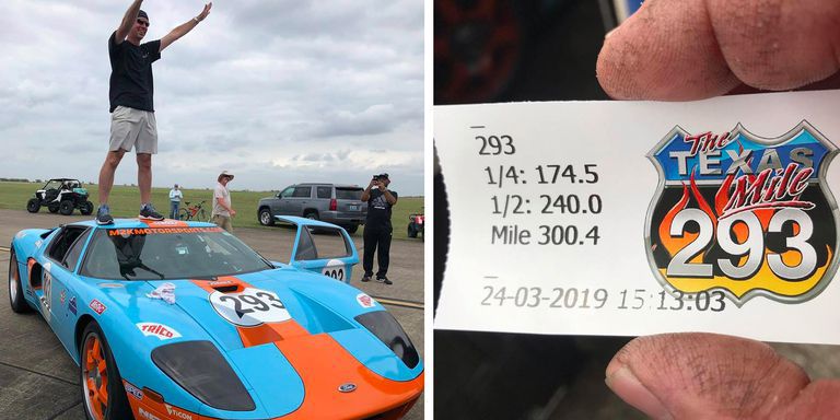 Mira un Ford GT Hit 300.4 MPH en una milla