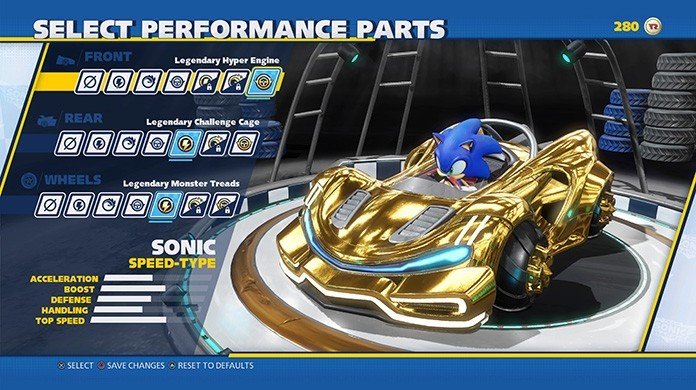 Team Sonic Racing Customization