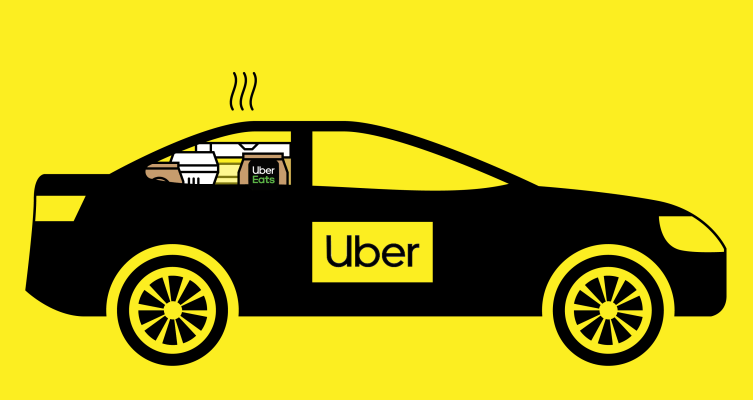 Uber come Uber Eats, incrustándolo en la aplicación principal
