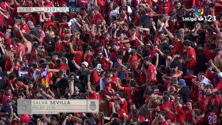 LaLiga 1|2|3: Mallorca - Deportivo. Gol de Salva Sevilla en el minuto 62