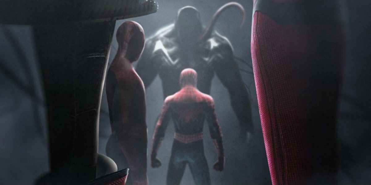 El póster de MCU Spider-Verse Fan une a todos los universos de Spider-Man Movie