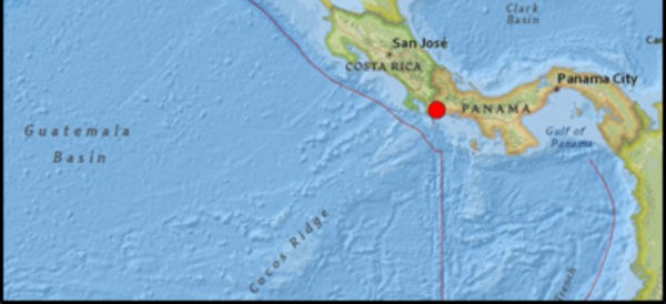 Fuerte sismo sacude zona fronteriza entre Panamá y Costa Rica