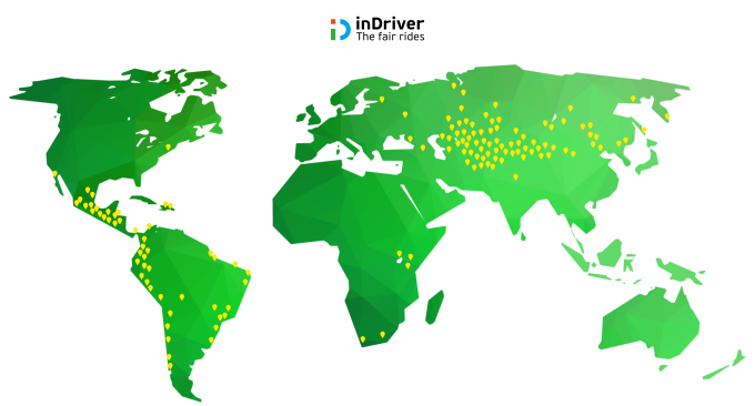 Mapa de InDriver
