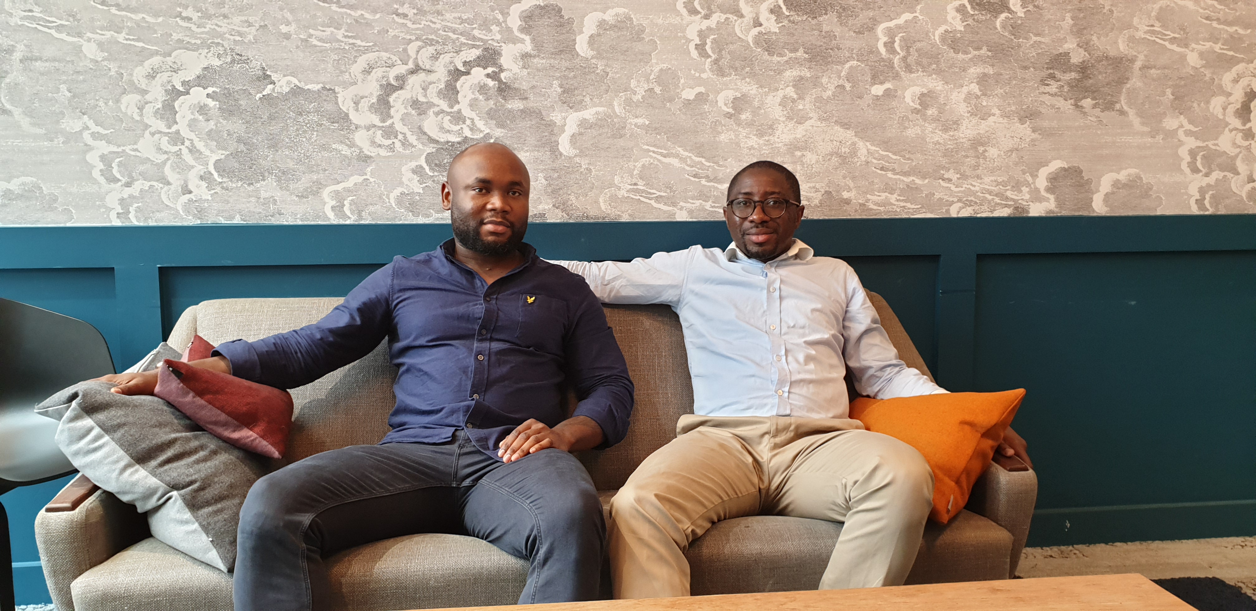 Los fundadores de vertofx Anthony Oduwole y Ola Oyetayo.