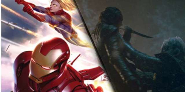 Iron Man y el Capitán Marvel se enfrentan por Game of Thrones Spoilers