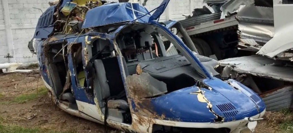 Detienen a policía estatal por caída de helicóptero en Edomex; lo acusan de disparar a la aeronave