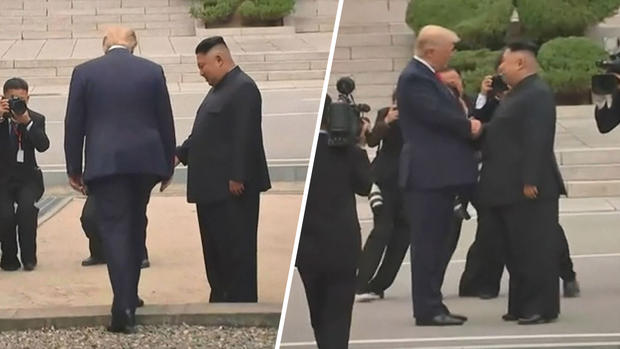 En video: Trump cruza a Corea del Norte y extiende un histórico apretón de manos