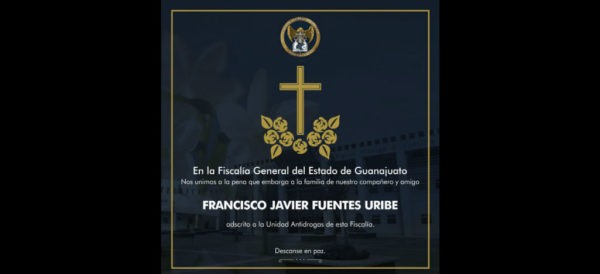 Ejecutan al titular de la Unidad Antidrogas de la Fiscalía de Guanajuato