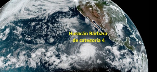 Huracán Bárbara ya es categoría cuatro pero se aleja de México