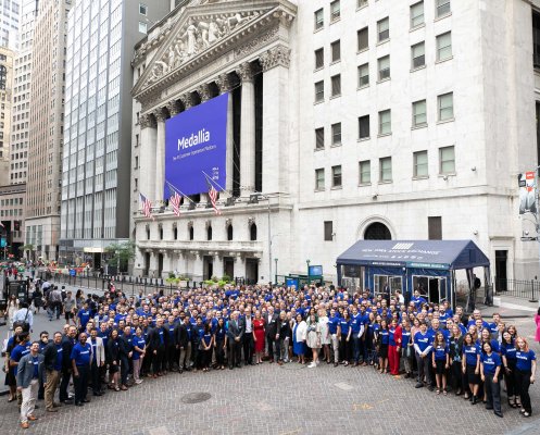 Las acciones de Medallia subieron un 76% luego del primer día de operaciones en la Bolsa de Nueva York.