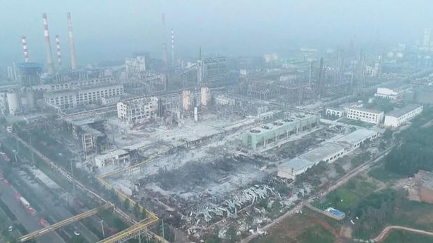 [TLMD - NATL] Desde el aire: así quedó una planta de gas de China tras explosión
