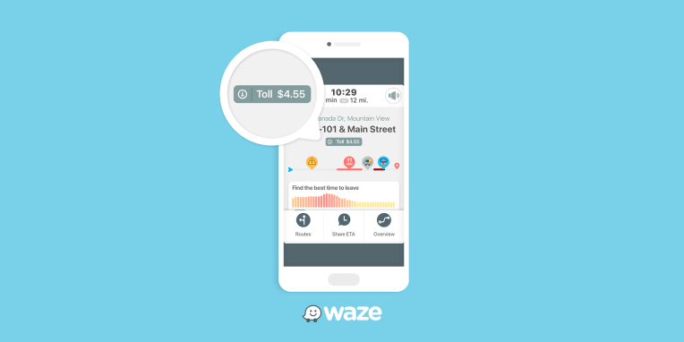 Waze ahora muestra los precios de los peajes a lo largo de su ruta