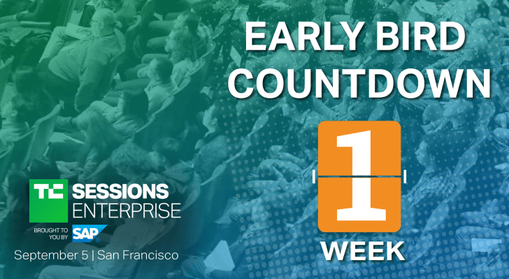 Los precios anticipados finalizan la próxima semana para TC Sessions: Enterprise 2019