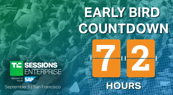 Quedan 72 horas con precios anticipados para TC Sessions: Enterprise 2019