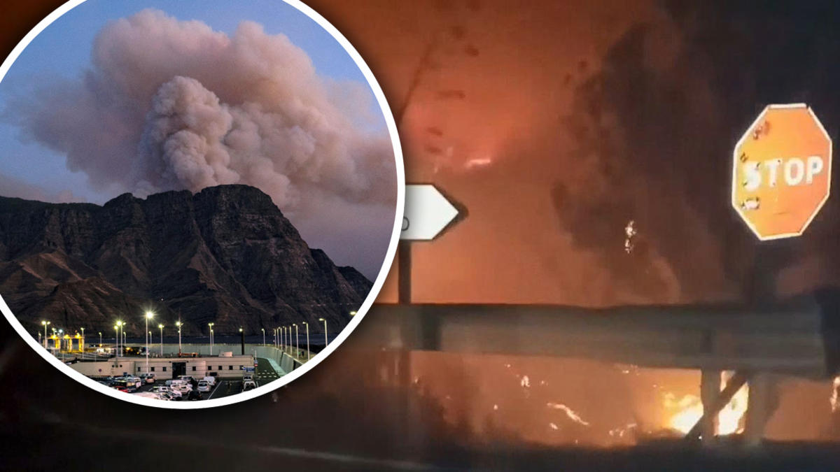 Captado en video: incendios devoran una isla española
