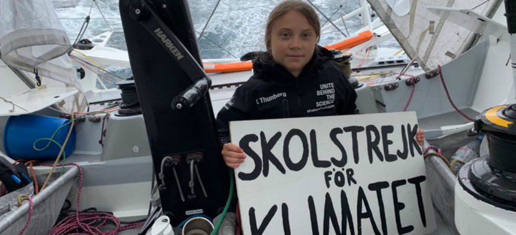 Activista sueca de 16 años cuenta viaje contra el cambio climático
