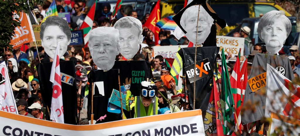 En medio de tensiones y protestas, inicia la cumbre del G7 en Biarritz