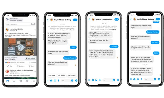 Facebook lanza nuevas herramientas comerciales para Messenger, elimina la pestaña "Descubrir"