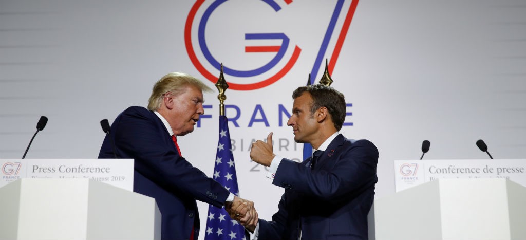 Macron promueve una reunión entre Trump y el presidente iraní desde la cumbre del G7