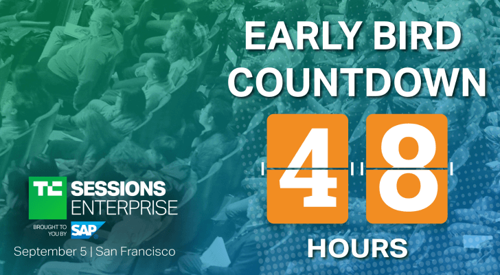 Solo quedan 48 horas para boletos anticipados a TC Sessions: Enterprise 2019