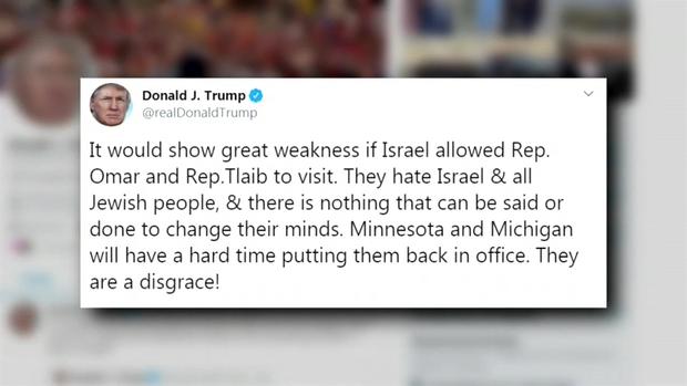 [TLMD - LV] Trump le pide a Israel que no deje entrar a congresistas musulmanas