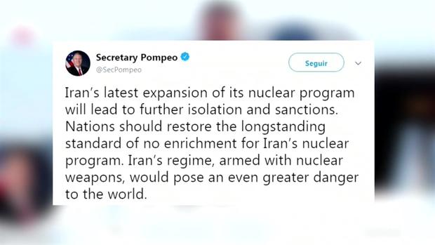 [TLMD - LV] EEUU amenaza con más sanciones a Irán por romper los limites sobre uranio